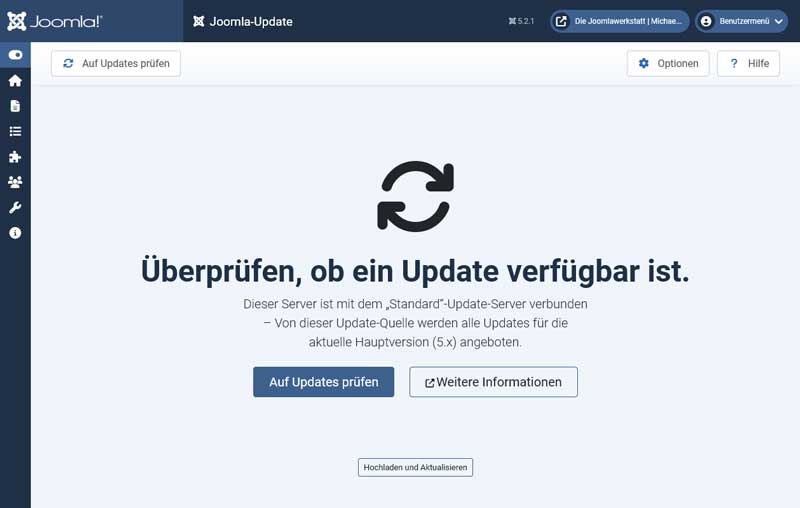 Joomla,  Wartung und Pflege Ihrer Webseite